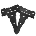 Barn Door Hinges 5 Inch Matte Black T Hinges Heavy Duty Decorative Hardware for Doors and Windows Sturdy Support for Farmhouse Style