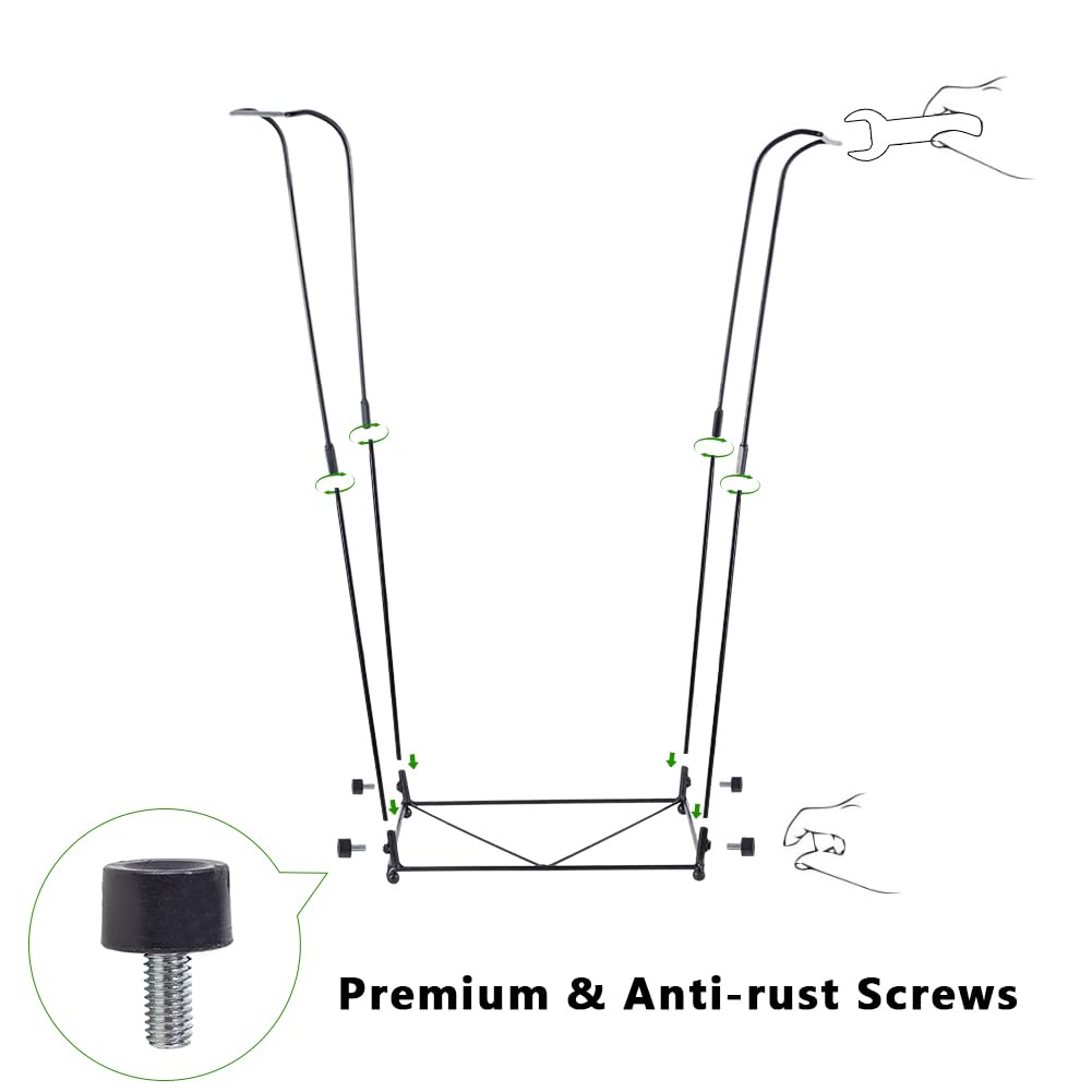 viterlight Trash Bag Holder, Metal Garbage Bag Holder, 30-45 Gallon Portable Trash Bag Holder Stand, Multi-use Leaf Bag Holder for Yard, Camping, Party, Wedding