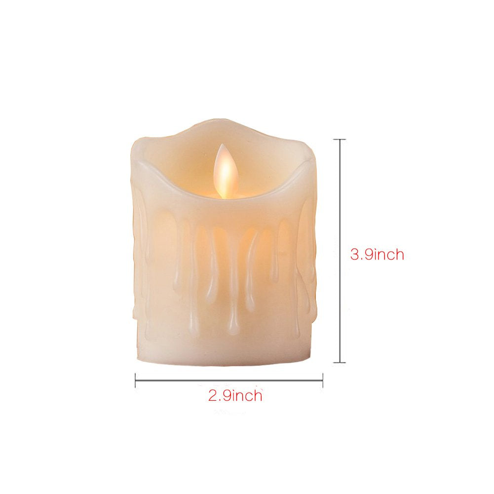 Bello Luna 3.9in Rechargeable Candle with Remote Control for Party Christmas