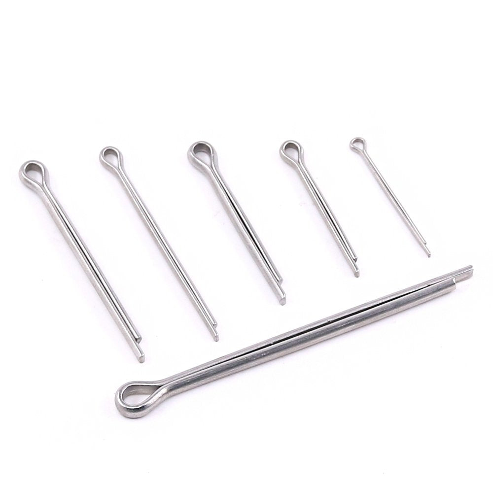 Glarks 150Pcs 304 Stainless Steel Cotter Pin Clip Key Fastner Fitting Assortment Kit