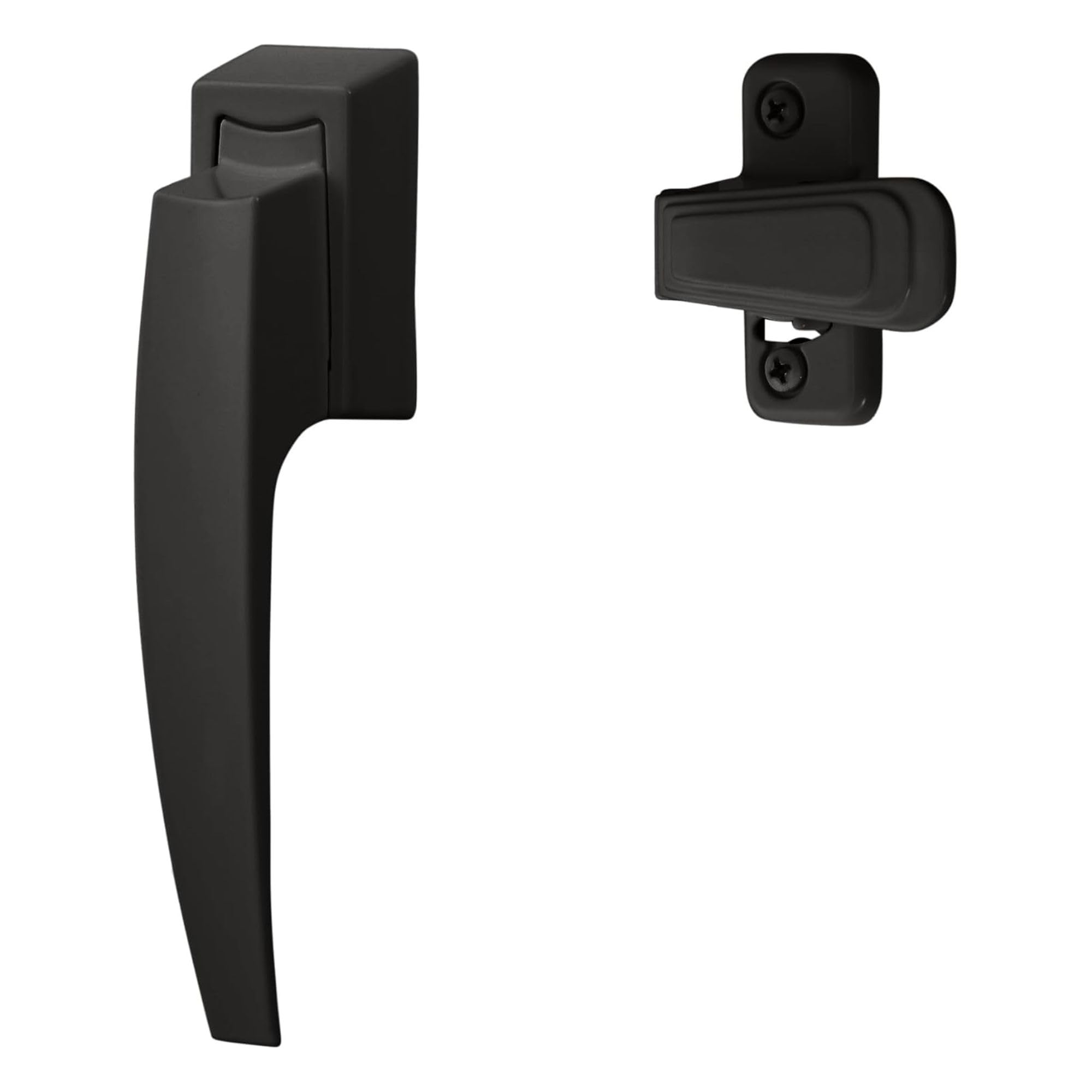 Ideal Security Model 1994 VP Pull Handle Set for Storm and Screen Doors, Fits 1 to 2-1/8 inches Thick Doors, Matte Black
