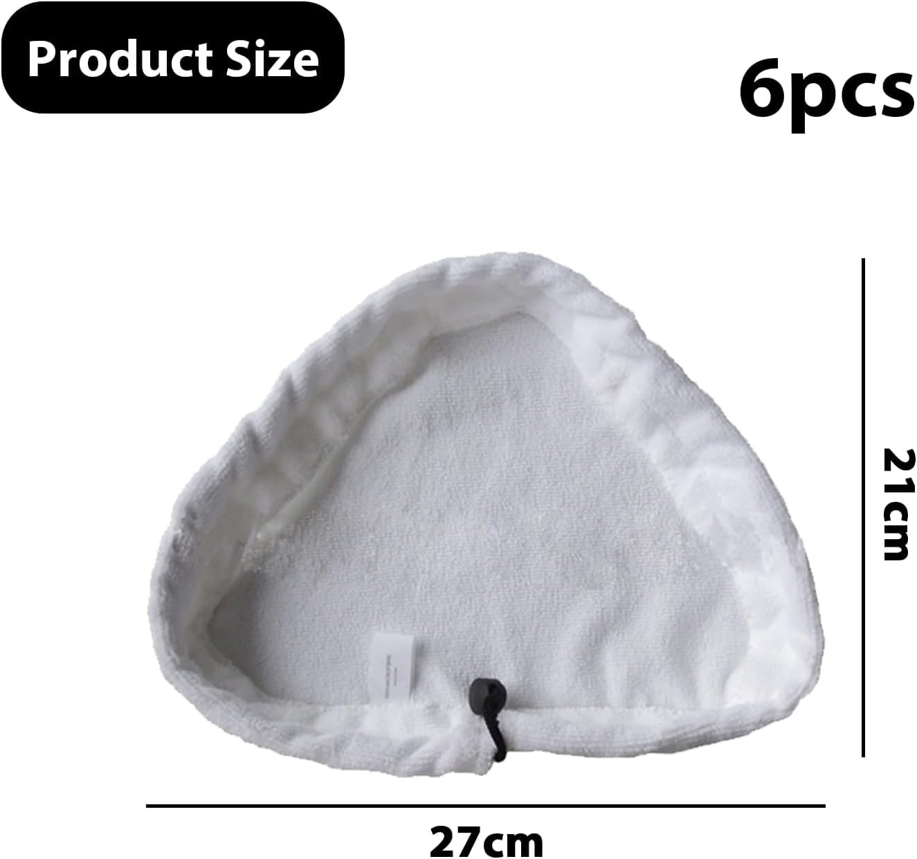 6 Pack Steam Mop Replacement Pads for Shark H2O H20 X5, Washable Microfiber Cloth Pads, Triangular Replacement Pads