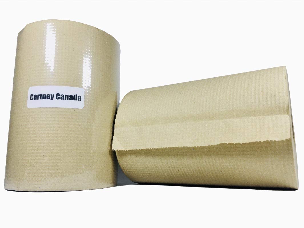 Cartney Canada Natural Kraft Home Office Restaurant Paper Towel Roll 20cm (400 feet, 1 ply)