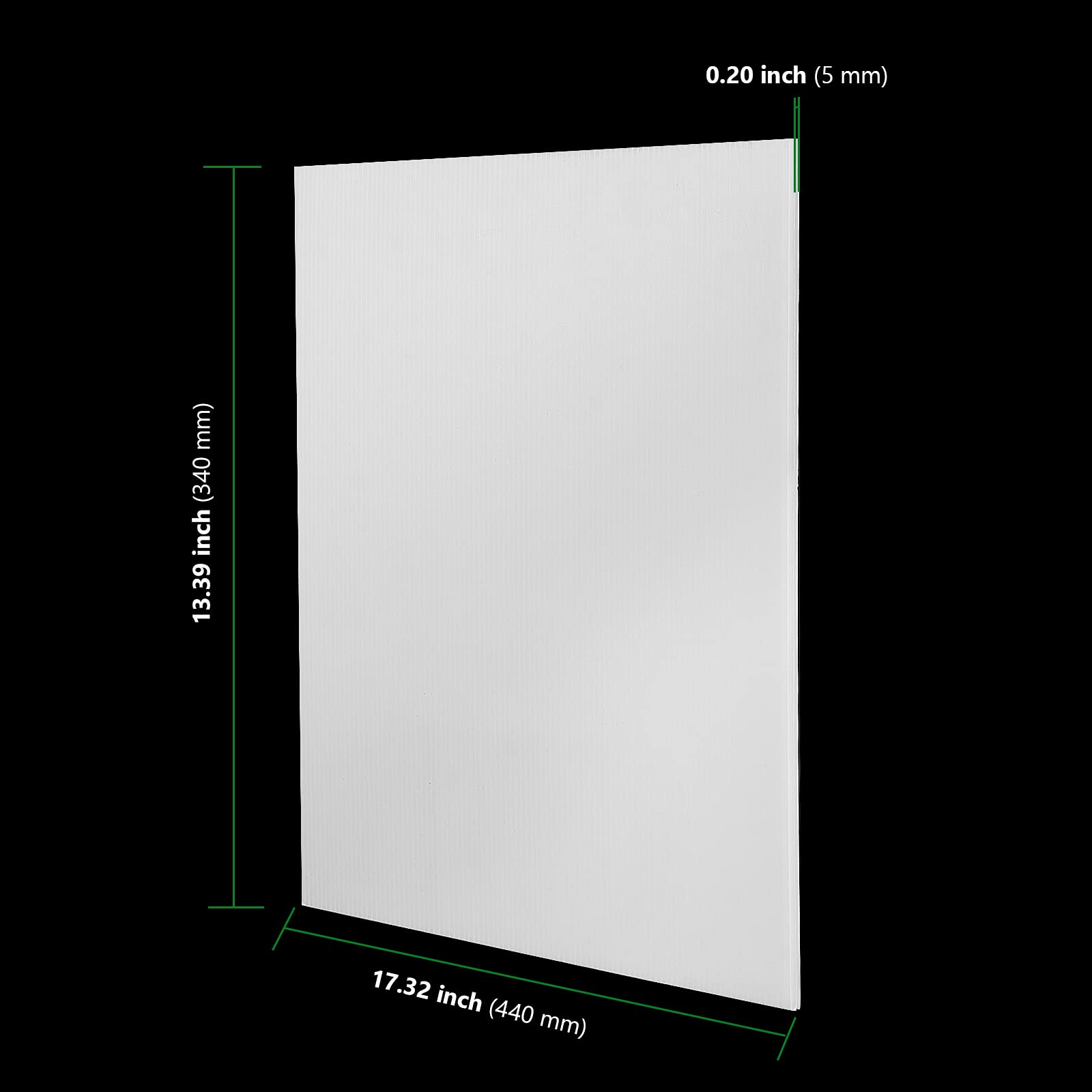 HAKZEON 20 Pack 17 x 13 Inch White Corrugated Plastic Sign Blank Board Double Sided, Blank Yard Sign Poster Board for Yards, Offices, Lawn, Garage Shops Sale Signs