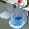 HEITIGN 2 Pack Laundry Detergent Holder Detergent Cup Holder Drip Catcher Soap Tray Laundry Soap Dispenser for Fabric Softener Container