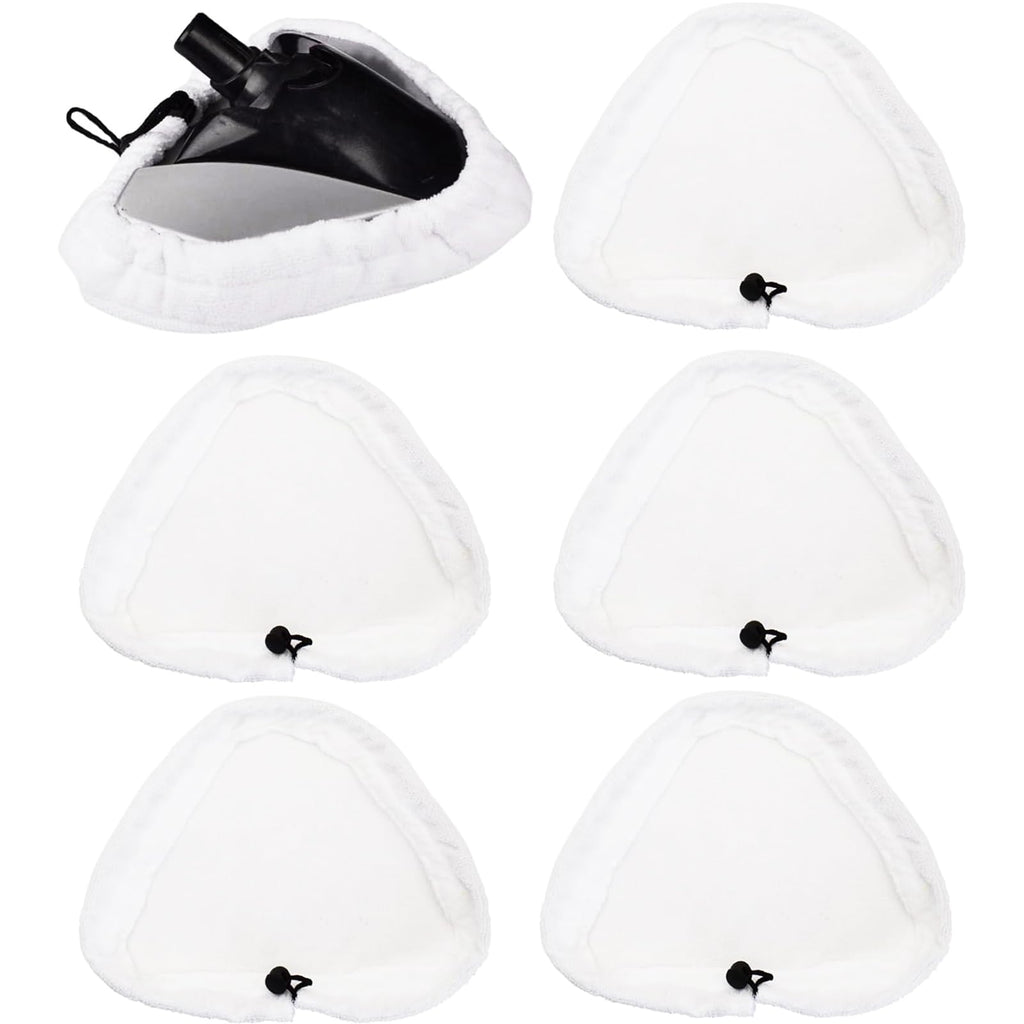 6 Pack Steam Mop Replacement Pads for Shark H2O H20 X5, Washable Microfiber Cloth Pads, Triangular Replacement Pads