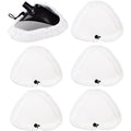 6 Pack Steam Mop Replacement Pads for Shark H2O H20 X5, Washable Microfiber Cloth Pads, Triangular Replacement Pads