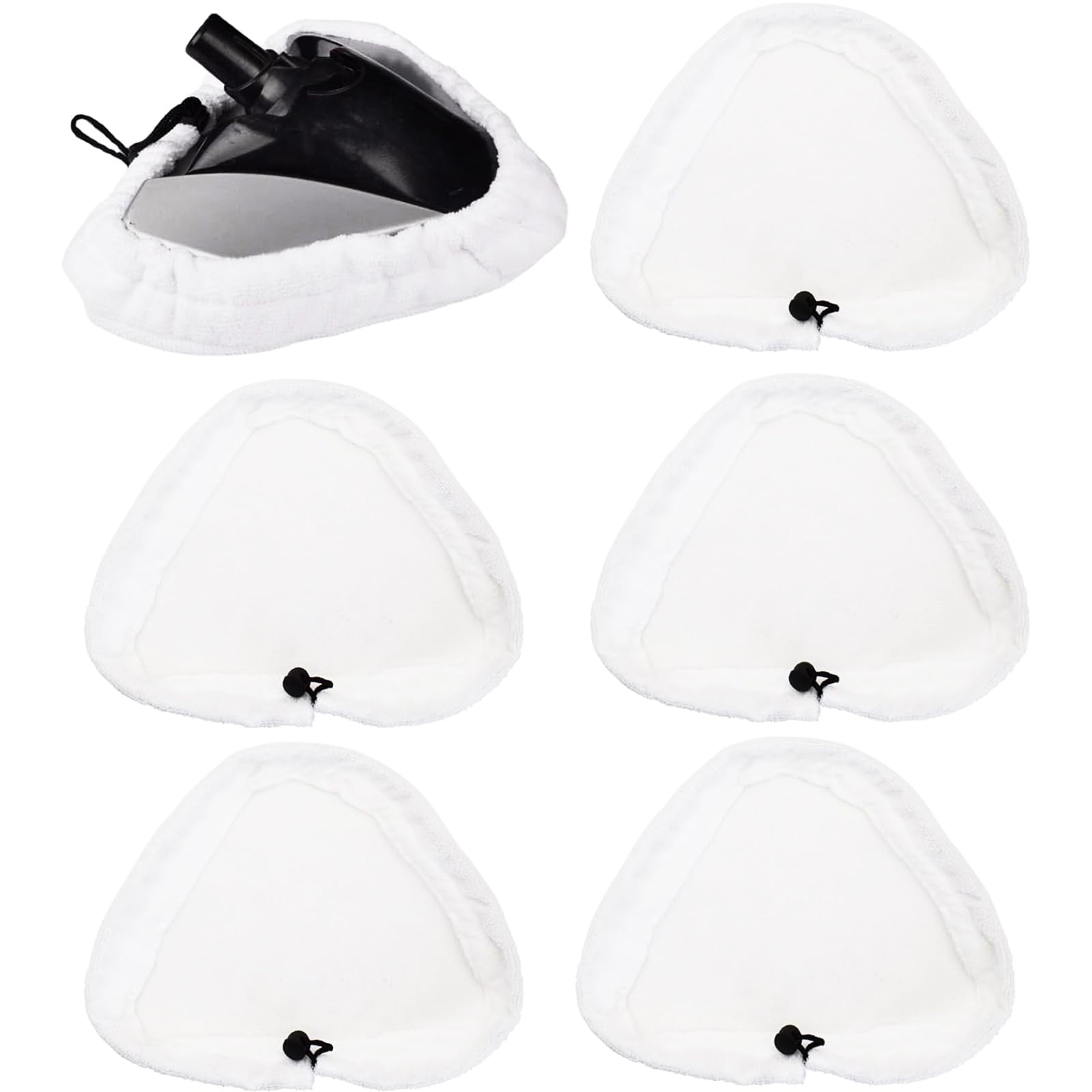 6 Pack Steam Mop Replacement Pads for Shark H2O H20 X5, Washable Microfiber Cloth Pads, Triangular Replacement Pads