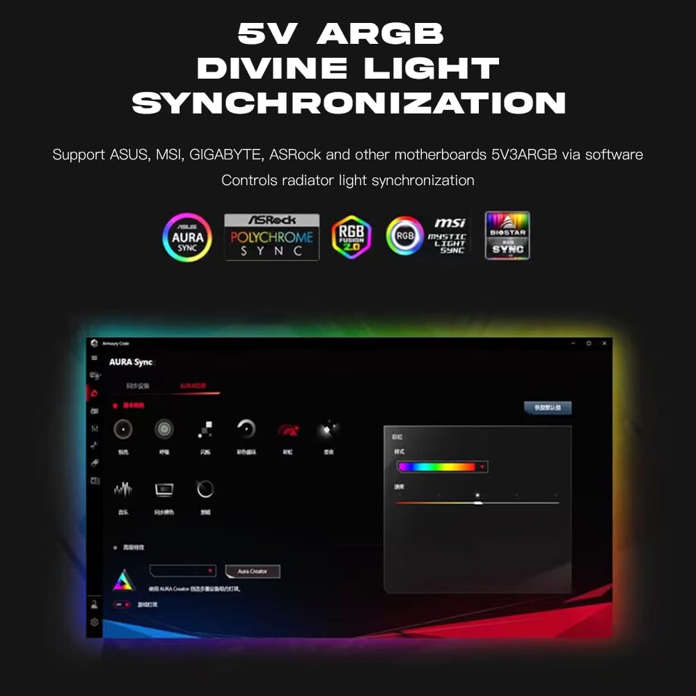 Jungle Leopard ARGB and PWM Black Fan Hub Controller, 1 to9 Ports for A-RGB &PWM Case Fan Hub with Controller and SATA Power Input, Magnetic backplane Splitter 5V/3PIN Adapter