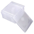 Cabilock Double Cd Jewel Cases Transparent DVD Holders Clear Cd Storage Cases for Compact Disc Protection and Portable Organization