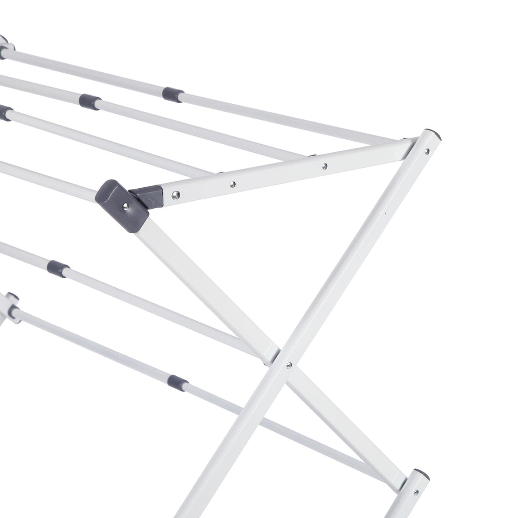 Stanz (TM) Large Expandable Clothes Drying Rack Fold Away Laundry Rack Collapsible 3 Tiers Clothes Drying Rack Steel Max. 30" / 76CM Long No Assemble Needed, Ready to Use