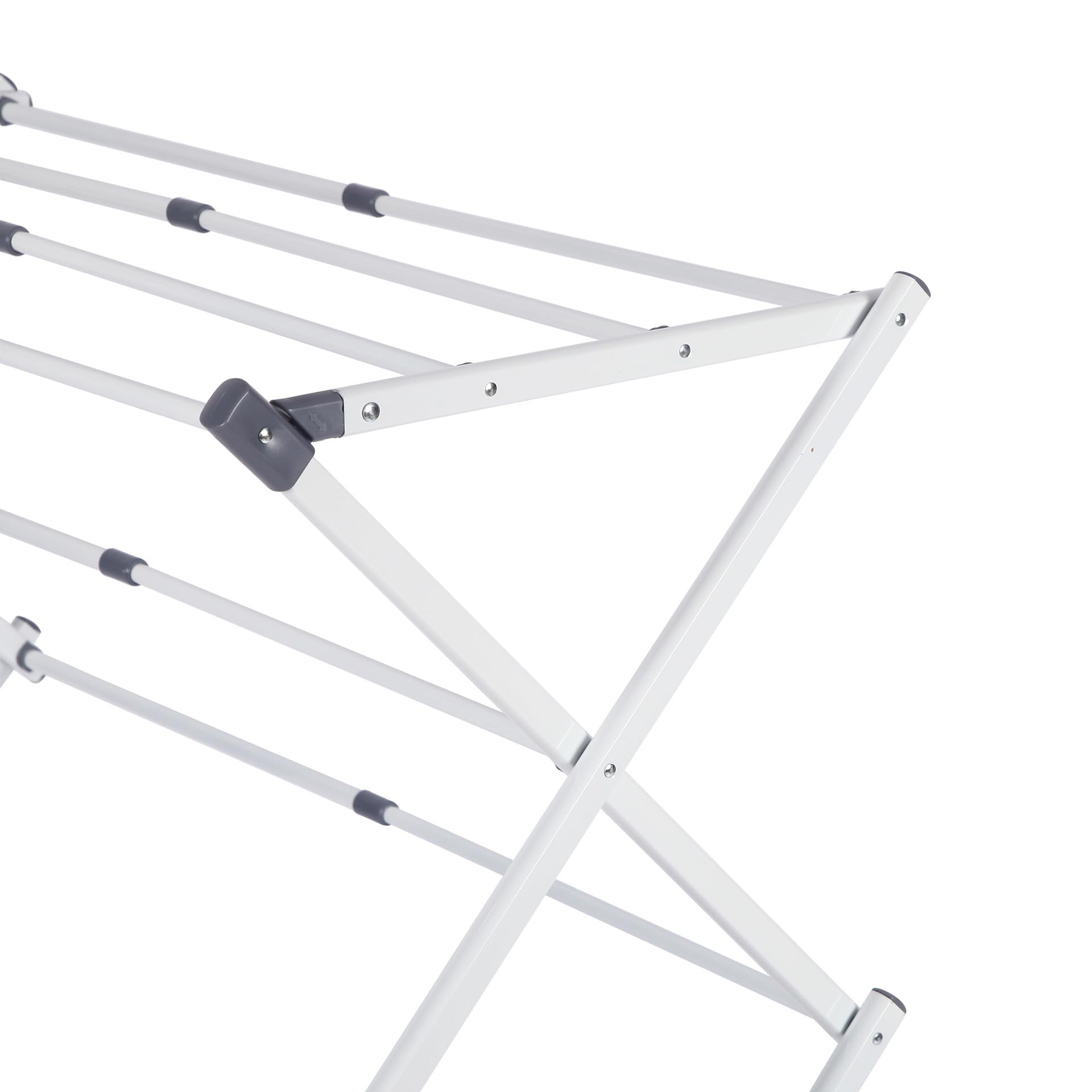 Stanz (TM) Large Expandable Clothes Drying Rack Fold Away Laundry Rack Collapsible 3 Tiers Clothes Drying Rack Steel Max. 30" / 76CM Long No Assemble Needed, Ready to Use