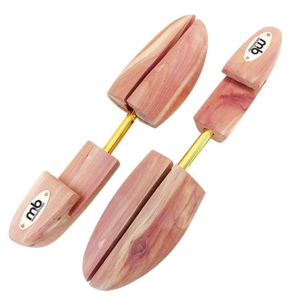 Moneysworth and Best Men's Shoe Trees with Hook Heel, Red Cedar, Medium (size 8.5-9.5)