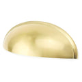 goldenwarm 10 Pack Gold Cabinet Pulls Cup Drawer Pulls Handles for Dresser Drawers 3in(76mm) Hole Spacing Brushed Brass Kitchen Cabinet Handles Bathroom Drawer Pulls for Kitchen Cupboards Handles