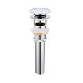 Pop Up Drain Stoper with Overflow for Bathroom Sink with overflow,Chrome Finished