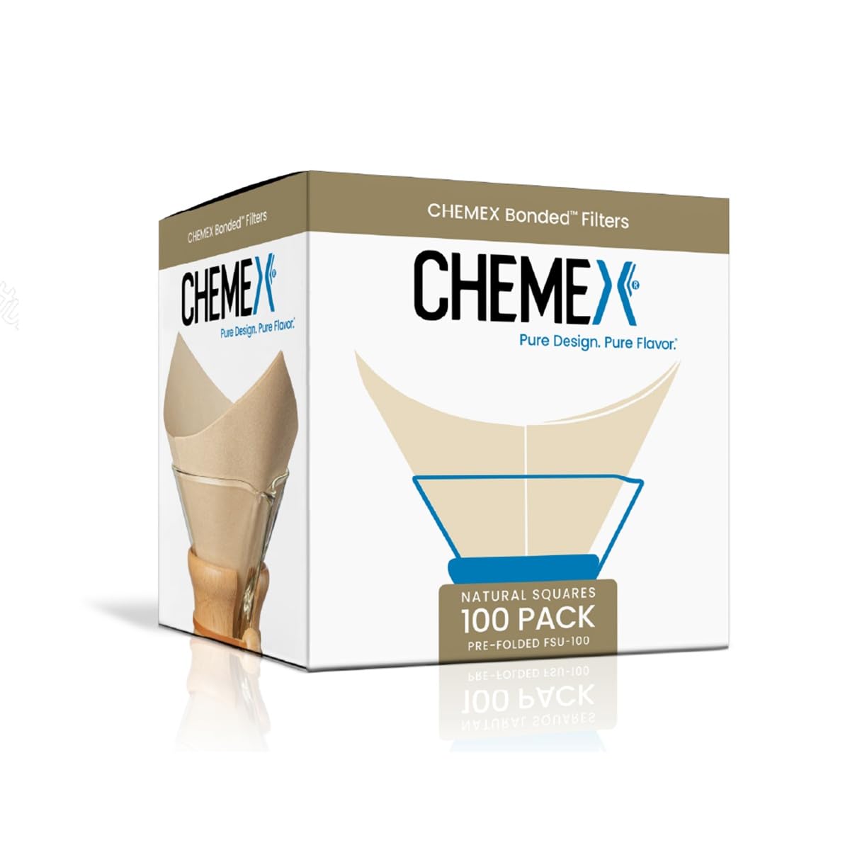 Chemex FSU-100 Bonded Coffee Filter Natural, One Size