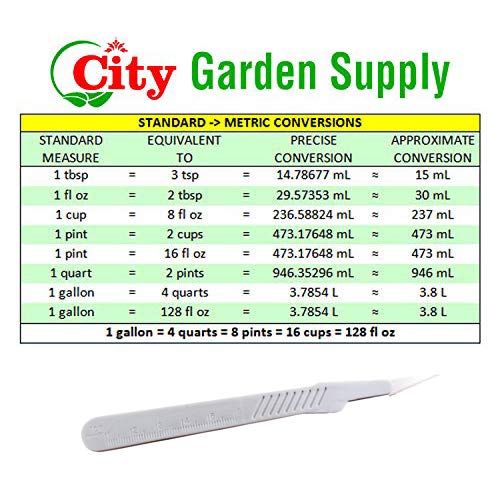 Technaflora Rootech Gel for Plants, 7 Grams (2-Pack with City Garden Conversion Chart, Scalpel, Original Version)