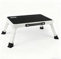 IKKAKOI Folding Step Stool, Height-Adjustable Step Stool with Non-Slip Platform, Step Ladder for Adults or Kids in Kitchen, Home, 500 Lbs Capacity