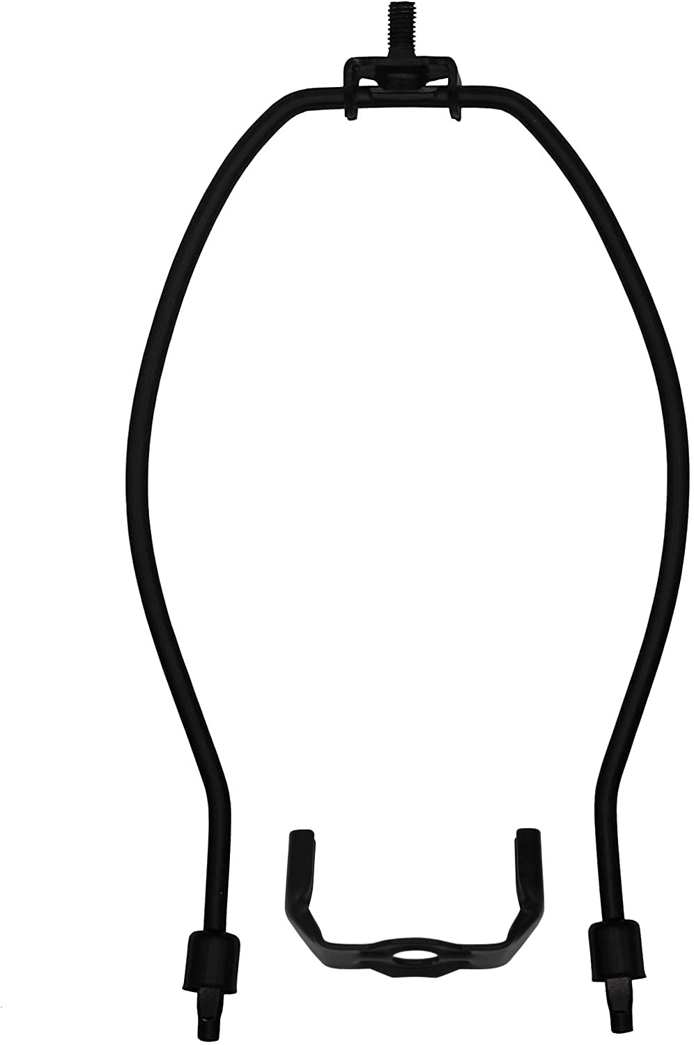 Creative Hobbies Floor Lamp Making Kit - Repair or Rewire Lamps with All Premium Essential Parts, 10 Inch Harp and Extra Long 12 Foot Cord Included (Black)