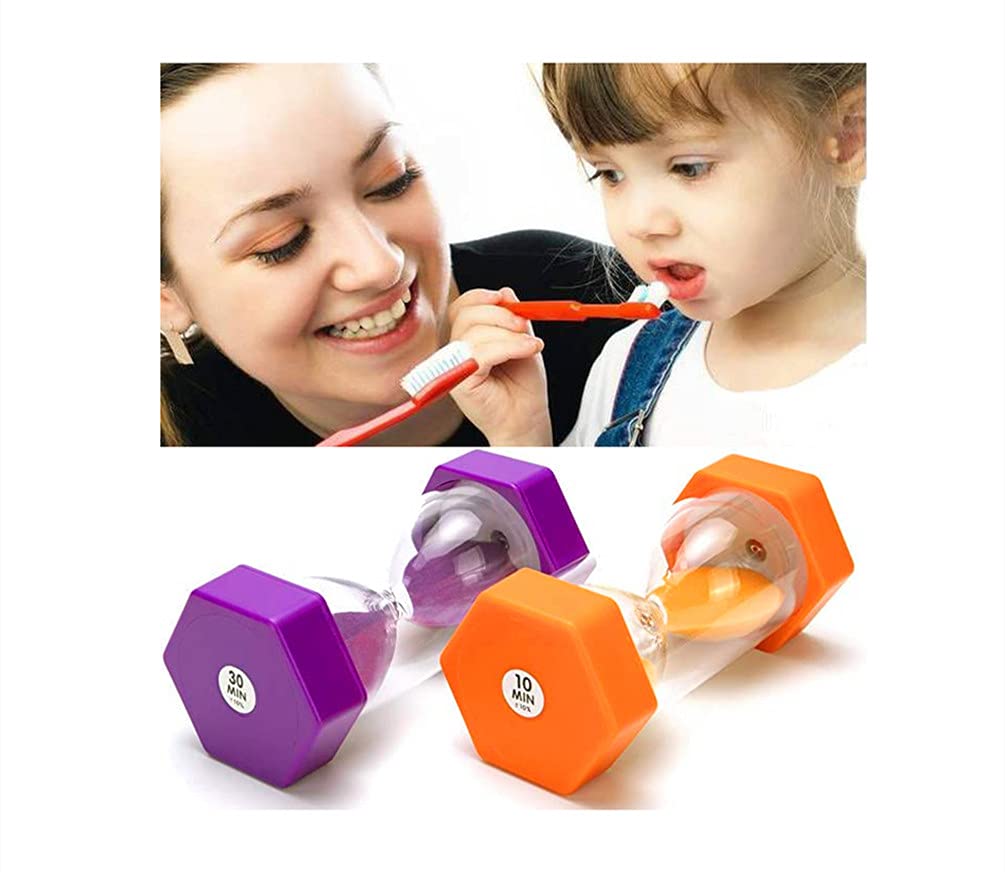 Large Sand Timer, Hourglass Timer Colorful Sandglass Timer 1 min/2 min/3 min/5 min/10 min/15 min Kids Timer Visual Sand Clock Timer for Games Classroom Home Office Kitchen Teeth Brushing (Pack of 6)