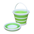 Pine-Sol Collapsible Bucket 2.6 Gallon - Multipurpose Foldable Pail for Cleaning, Car Wash, Outdoor, and Camping - Portable Round Plastic Tub with Handle