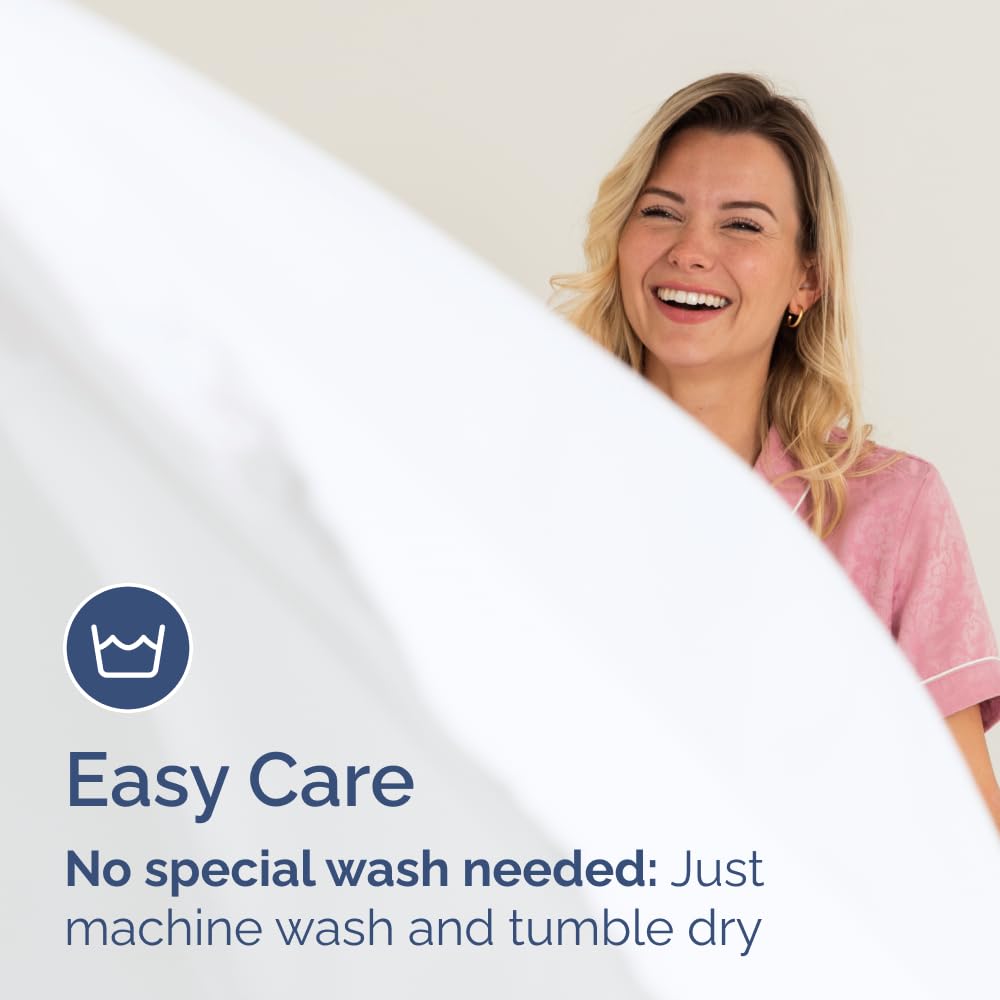 King Fitted Bed Sheet - Bottom Single Fitted Sheet Only - Ultra-Soft Hotel Luxury Bedding w/ 8-16 Inch Deep Pockets - Breathable, Cooling & Wrinkle Free - Easy-Care, Fade & Shrink Resistant - White