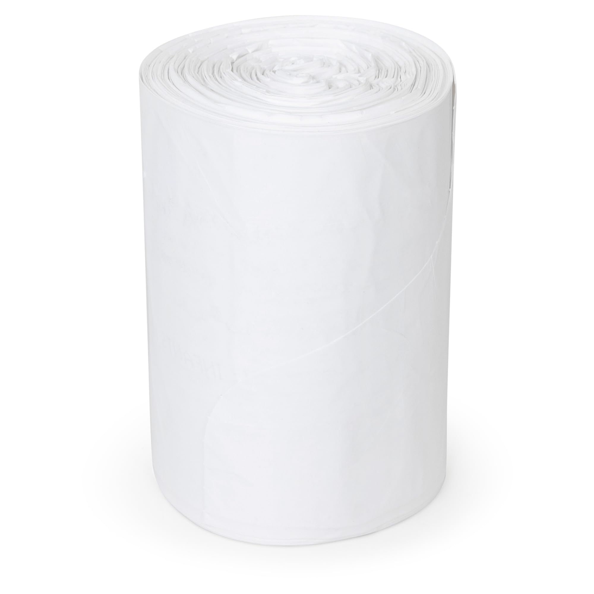 Plasticplace 4 Gallon White Garbage Bags, 0.5 Mil, 250/Case