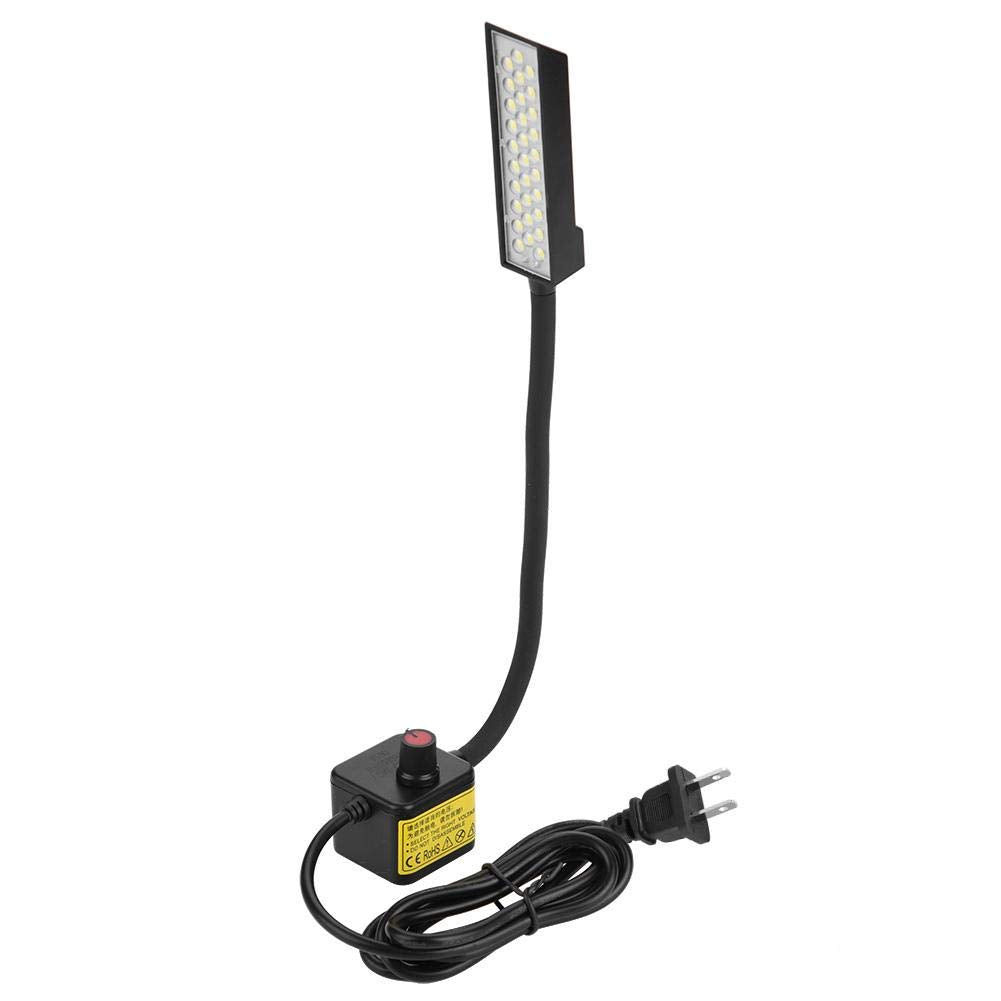Sewing Machine Light LED Lighting, 30 LEDs Gooseneck Lamp with Magnetic Mounting Base 110V-220V for Use on Studio, Lathes, Drill Presses, Workbenches(US Plug)