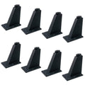 8 Pack Adjustable Furniture Metal Legs 3.62inch, Heavy Duty Table Legs Set DIY Project Legs for Chair Cupboard Sofa (Black)