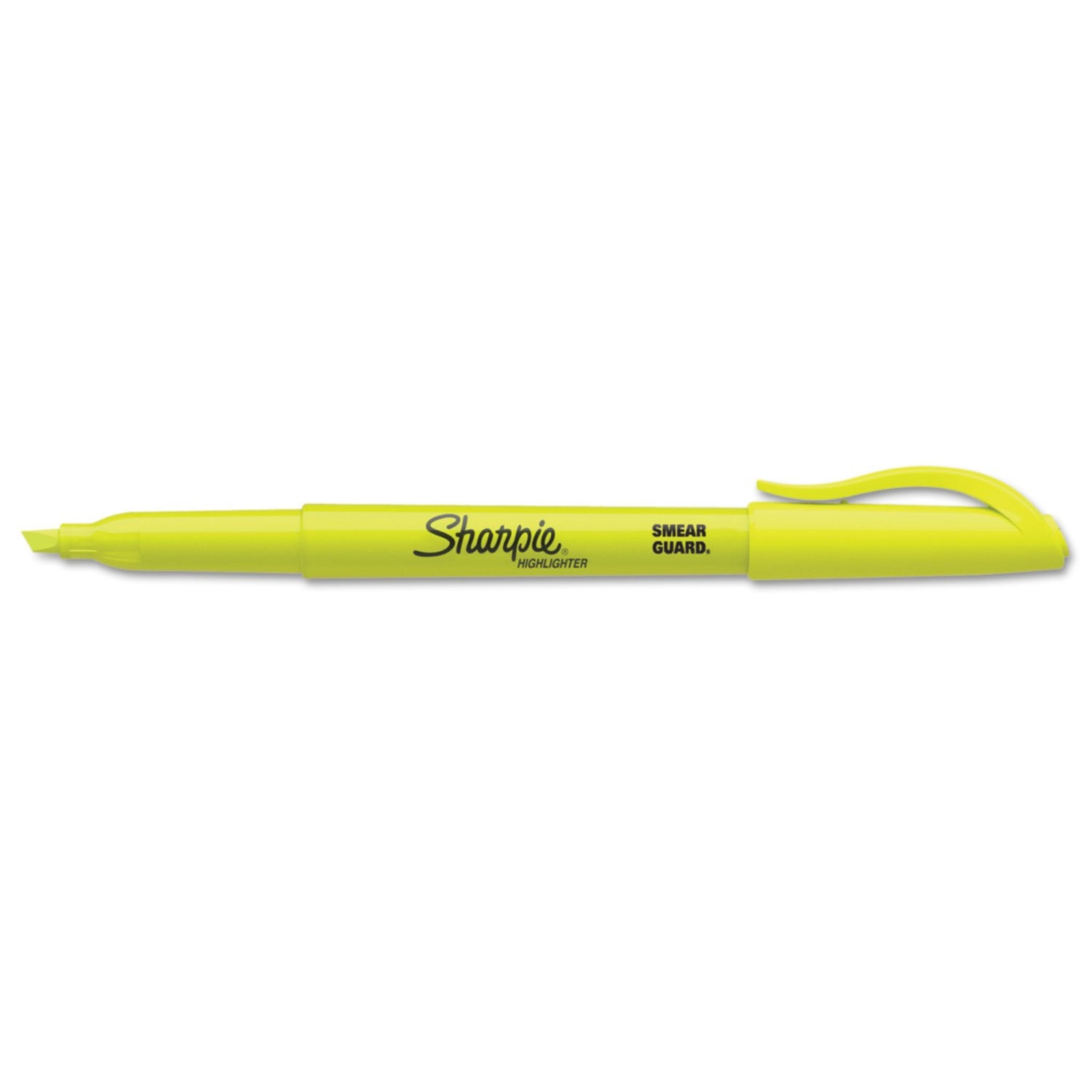 Sharpie Pocket Highlighters, Narrow Chisel Tip, Yellow, 36 Count
