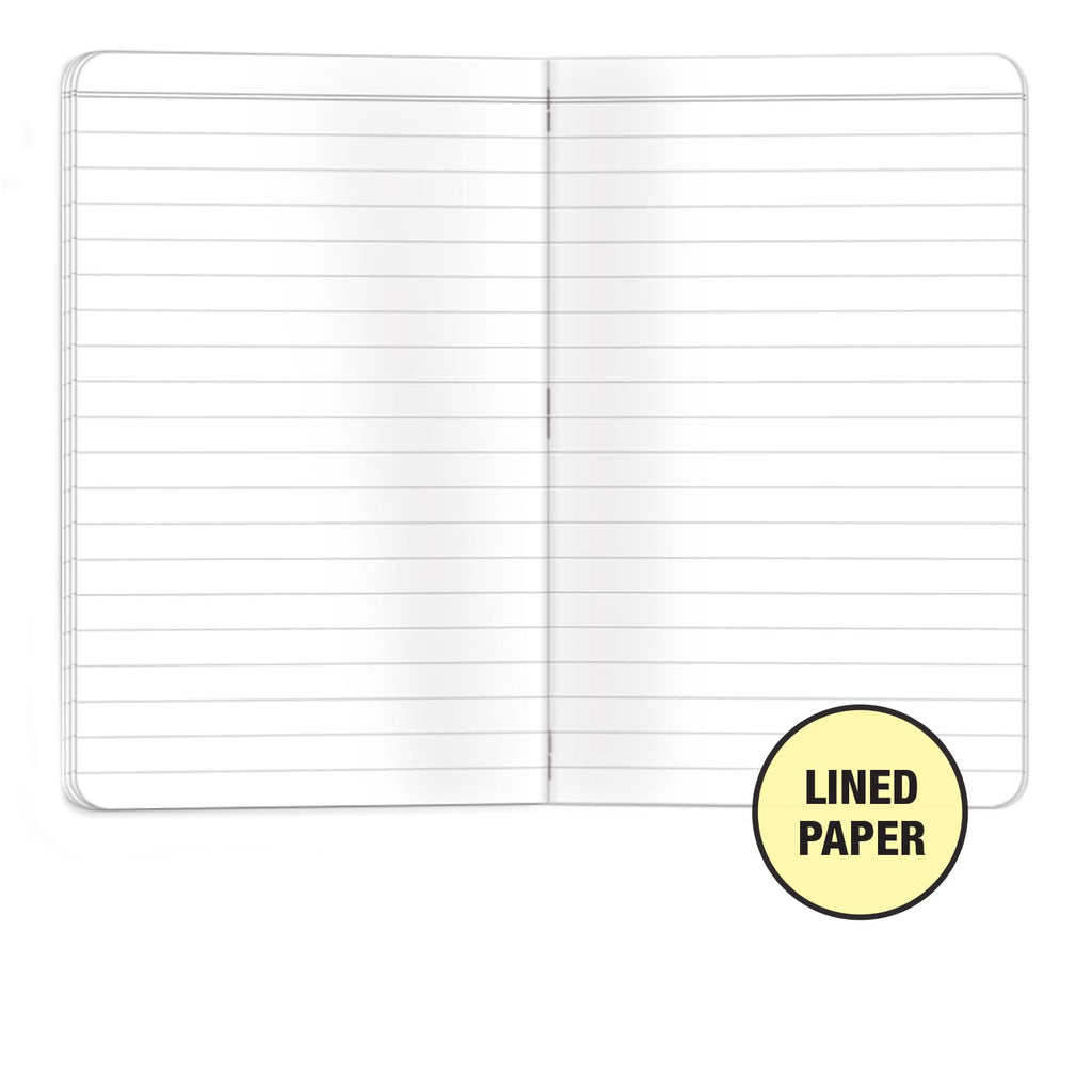 Elan Publishing Company Indestructible Field Notebook/Pocket Journal - 3.5"x5.5" - Yellow Cover - Lined Memo Book - Pack of 4