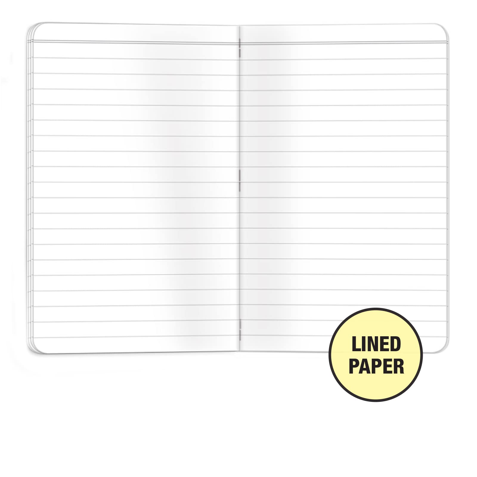 Elan Publishing Company Indestructible Field Notebook/Pocket Journal - 3.5"x5.5" - Yellow Cover - Lined Memo Book - Pack of 4