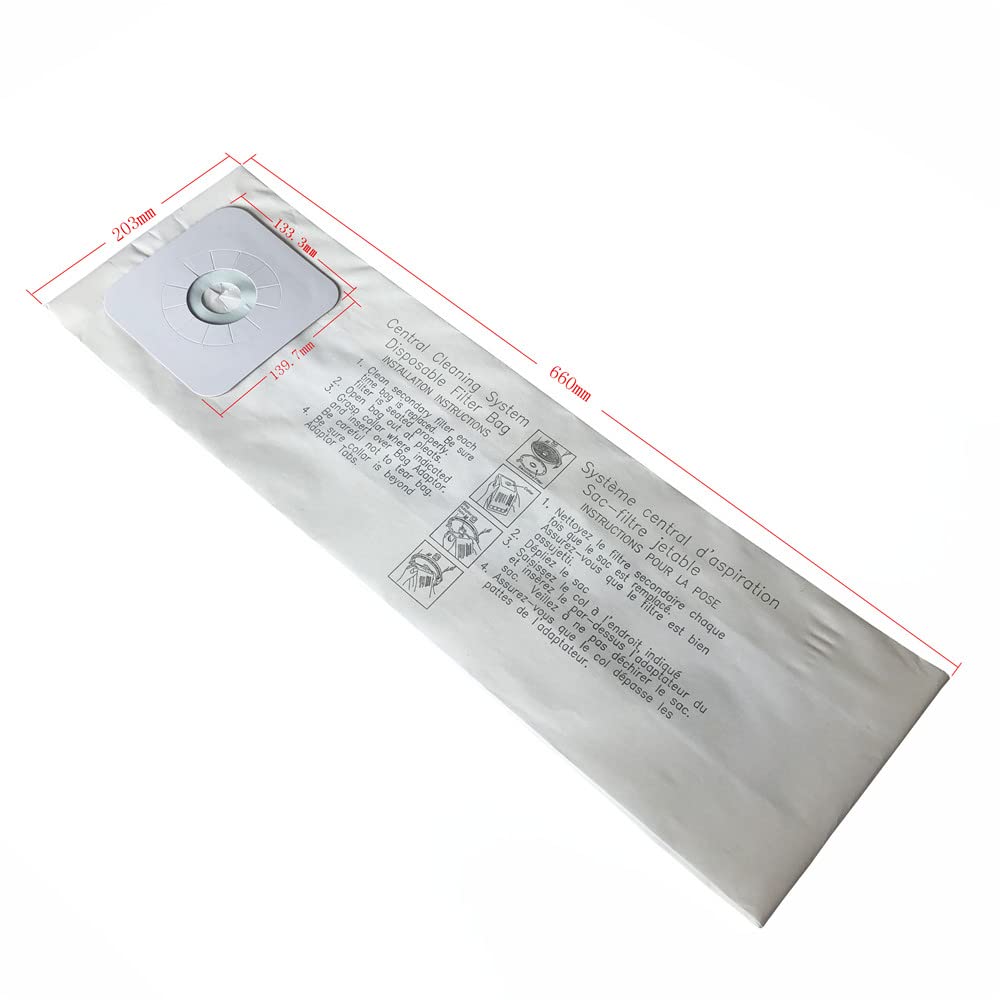 CF Clean Fairy 9pack 391 Central Vacuum Bags Compatible with Nutone 391 CV353, CV450, CV391, CV400, CV350,CV351 VX475 44186, CV352,CV653 CV750, CF3918 Models