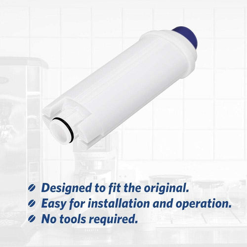 4 Pack Water Filter Replacement for DeLonghi* Filter DLSC002 ECAM 22.110,Esam,ETAM, DLS C002,SER3017,5513292811,EC680,EC800