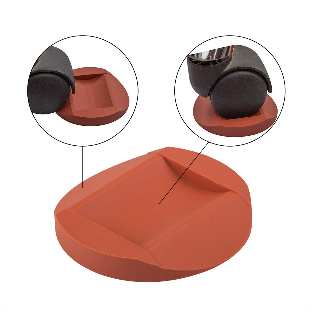 6 Pcs Rubber Furniture Caster Cups, AIFUDA Furniture Coasters Anti-Sliding Floor Grip Floor Protectors for All Floors & Wheels of Furniture, Sofas and Bed
