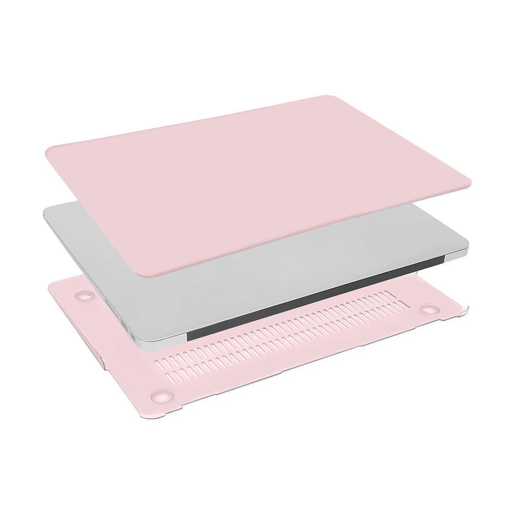 MOSISO Compatible with MacBook Air 13 inch Case (Models: A1369 & A1466, Older Version 2010-2017 Release), Protective Plastic Hard Shell Case & Keyboard Cover & Screen Protector, Rose Quartz