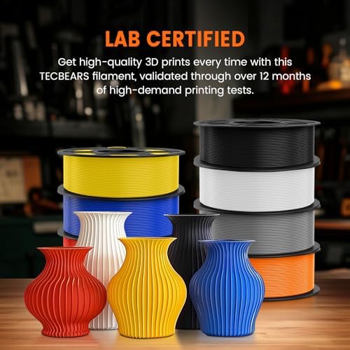 TECBEARS PETG Filament 1.75mm 1KG, 3D Printer Filament Petg Olive Green, Strong Toughness and High Precision 1KG(330M) Filament, Dimensional Accuracy ±0.02mm, Olive Green PETG
