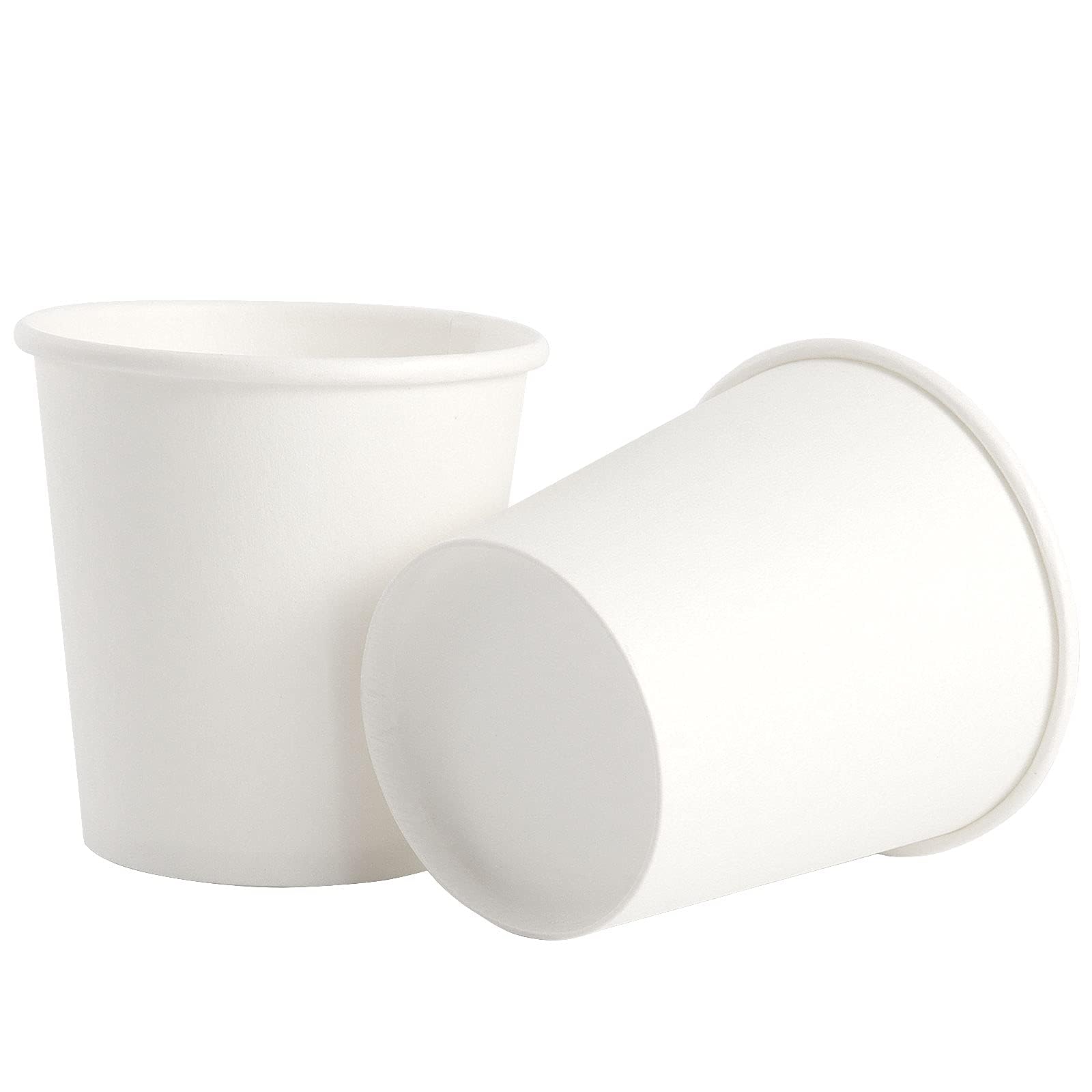 FUNSUEI 400 Pack 4 oz Disposable White Paper Cups, Bulk Food Grade Hot Coffee Cups for Home, Travel, Parties, Recyclable