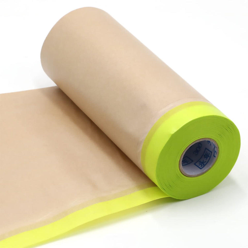 Tape and Drape Masking Paper for Auto Body Supplies, Painting, Car, Furniture, Floor - Assorted Sizes (20 Inches Wide X 50 Feet Long)