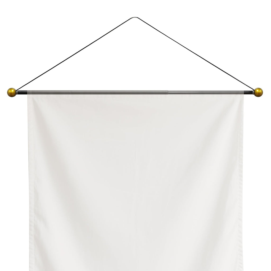 Tapestry Hanging Telescopic Rod Aesthetic Tapestries Room Deco Scalable Wall Hanging Bar Banner Hanger Pole (17-32 inch/Gold/Black)
