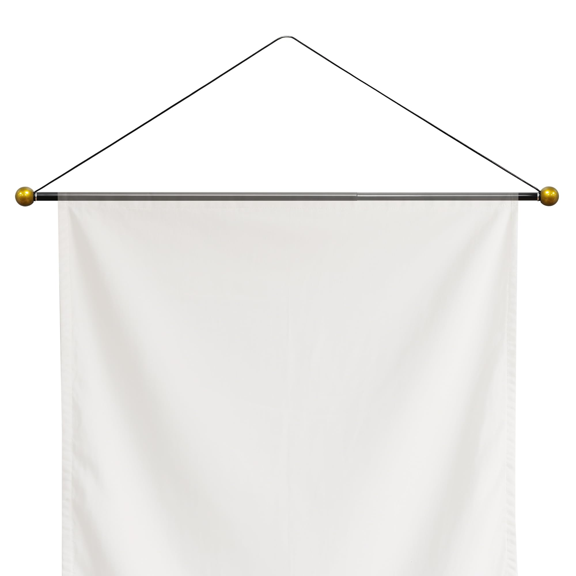 Tapestry Hanging Telescopic Rod Aesthetic Tapestries Room Deco Scalable Wall Hanging Bar Banner Hanger Pole (17-32 inch/Gold/Black)