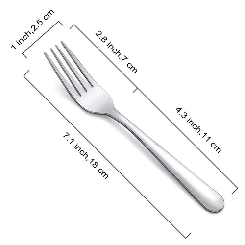 36-Piece Dinner Forks Set, Funnydin 7.1 Inches Stainless Steel Forks Silverware, Durable Table Forks Set, Use for Home, Hotel and Restaurant - Mirror Polished, Dishwasher Safe