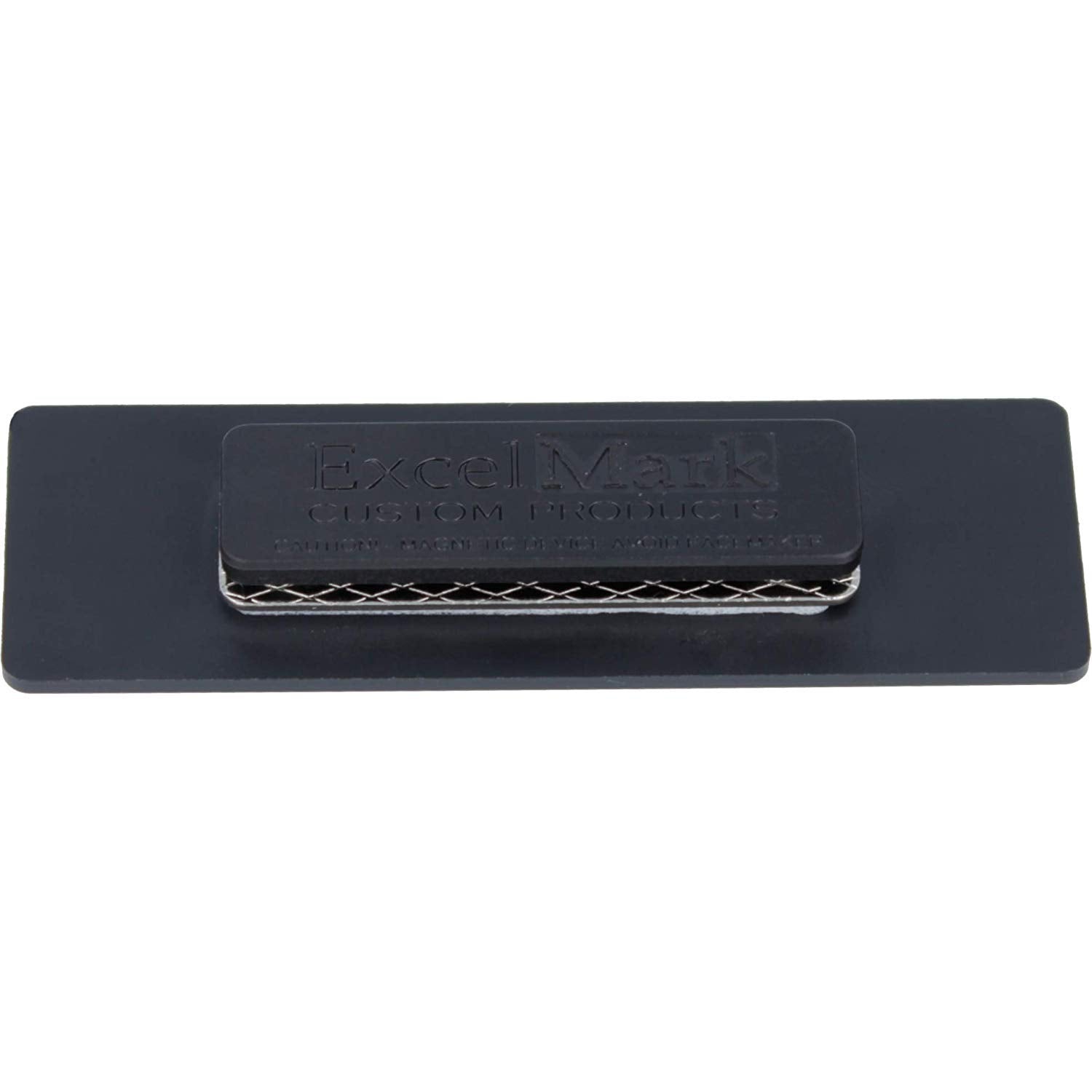ExcelMark Blank Name Tag/Badge with Magnetic Backing - 1"x 3"(25 Pack - Gold)