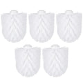SHOWERORO Toilet Brush Replacement Head Round Ball Shape Plastic Bathroom Cleaner Fits Standard Handles Easy Install Odor Resistant