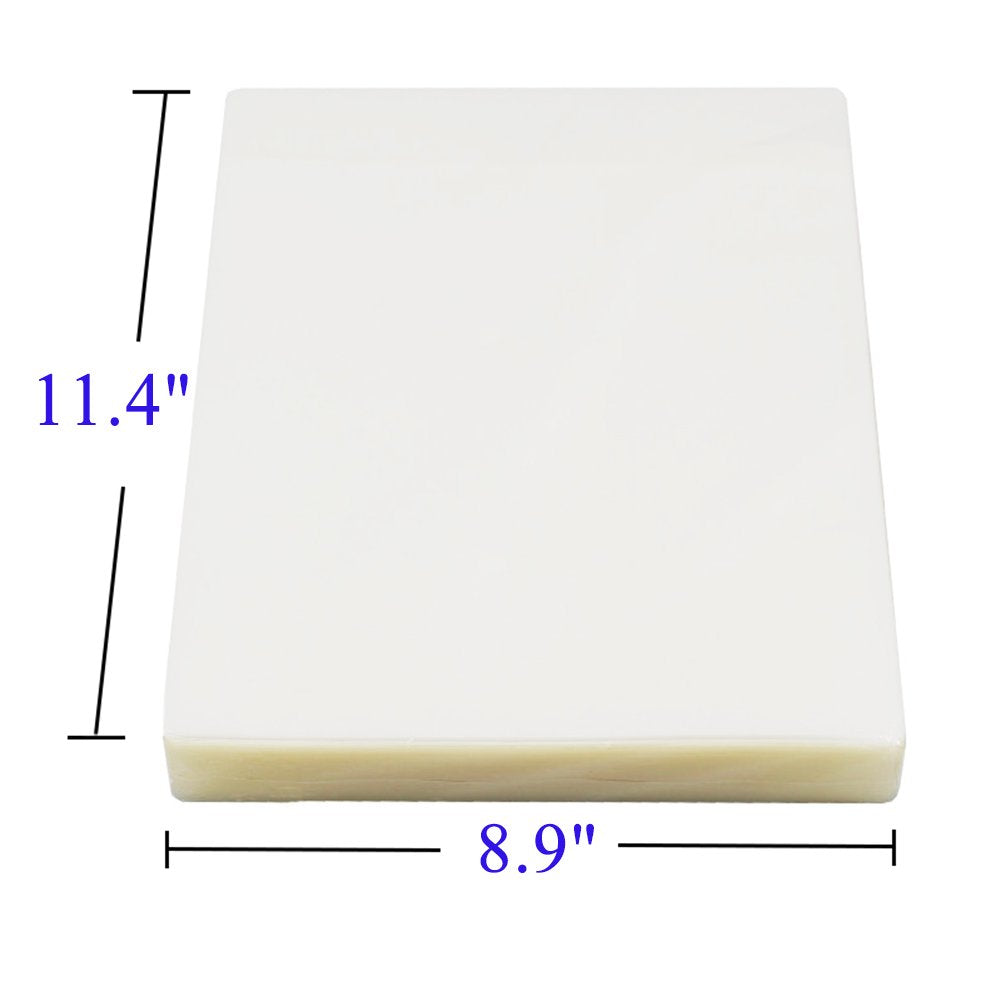 Immuson Thermal Laminating Pouches 8.9 x 11.4, 3Mil Thickness, Crystal Clear Finish, 200 Pack