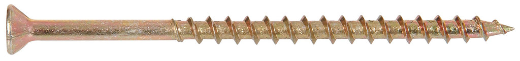 Hillman 48260 8 X 3-Inch Square Drive Multipurpose Wood Screw, 250-Pack, Yellow Zinc