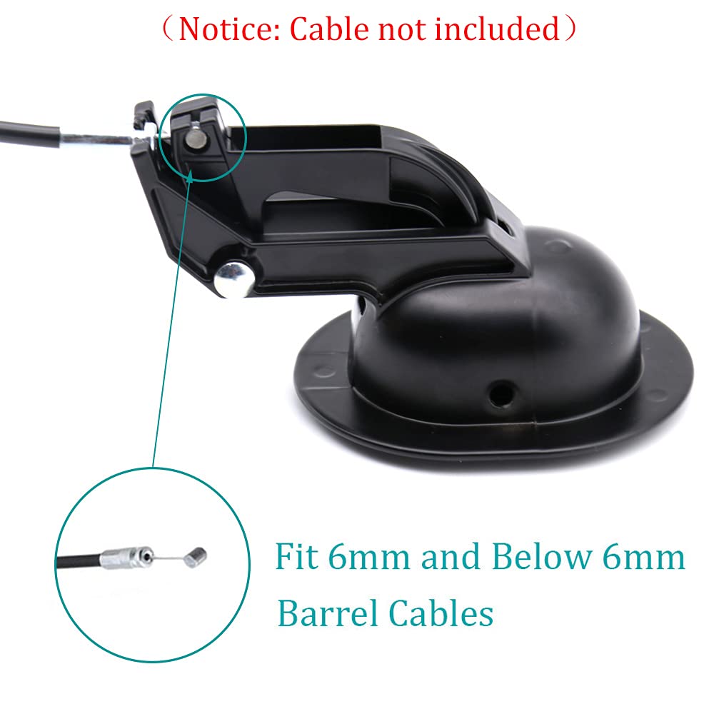 ttmagic Universal Heavy-Duty Metal Sofa Chair Recliner Release Pull Handle Replacement Parts with Retaining Clips, Fits Ashley, Lazy Boy and Most Recliner Sofa Brands, Handle Size 3" x 3.5
