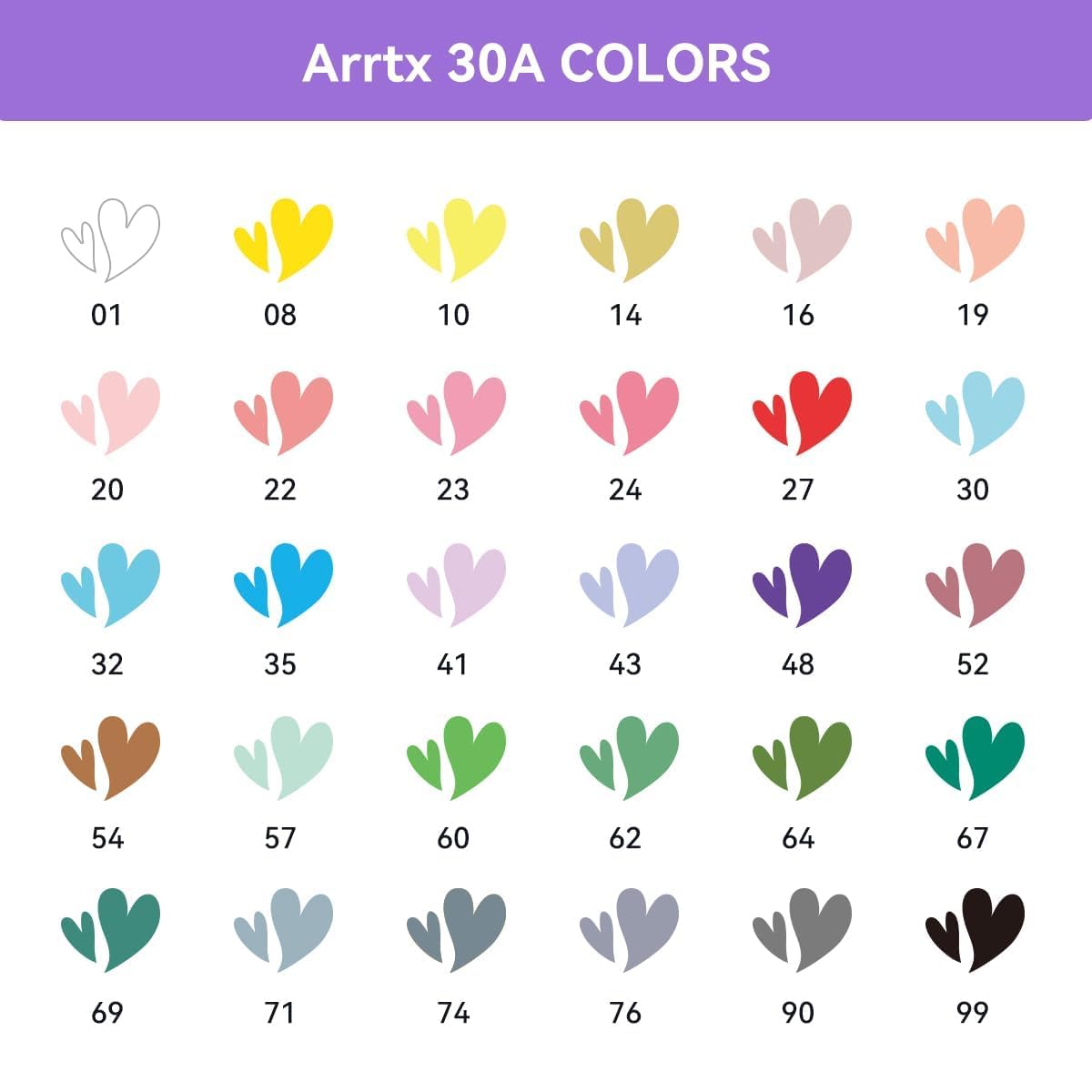 Arrtx 30 Colors Acrylic Paint Markers, Soft Brush Tip Paint Pens for Artists Adults Coloring Drawing Landscape, Art Markers for Rock Painting, Metal, Plastic, Ceramic, Canvas, DIY Crafts Making