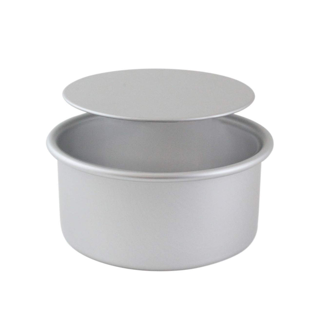 PME LBR063 Professional Aluminum Cake Pan with Removable Bottom (6" x 3"), Standard, Silver
