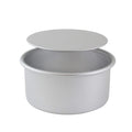 PME LBR063 Professional Aluminum Cake Pan with Removable Bottom (6" x 3"), Standard, Silver